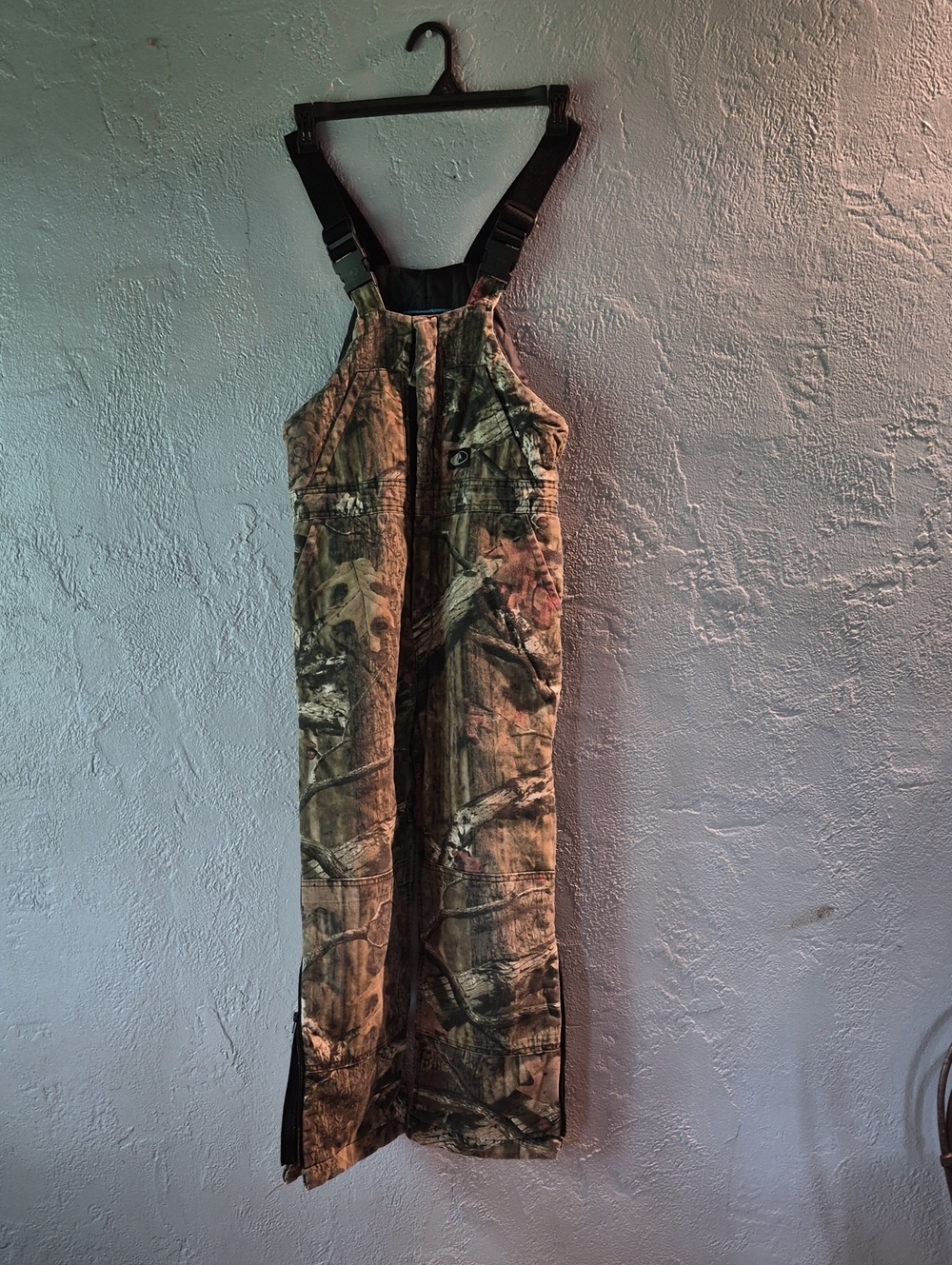 Mossy Oak Camouflage Kids Bib Overalls - Brown Green Black